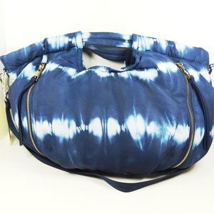 VINCE CAMUTO Harlo Denim Shoulder Bag Tote